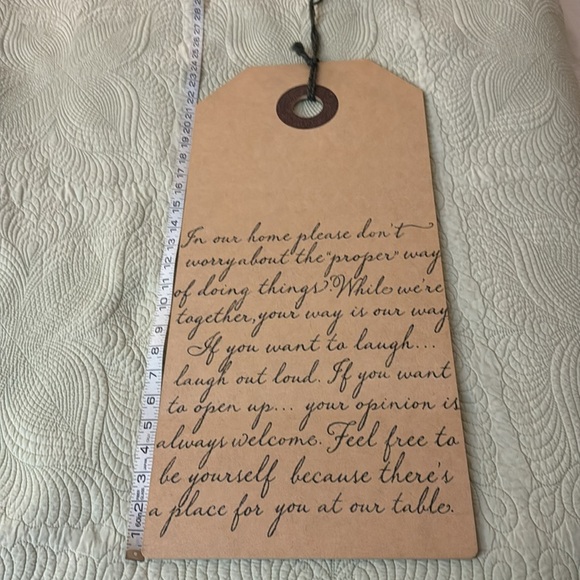 Decorative Large Hanging Tag - Picture 2 of 4